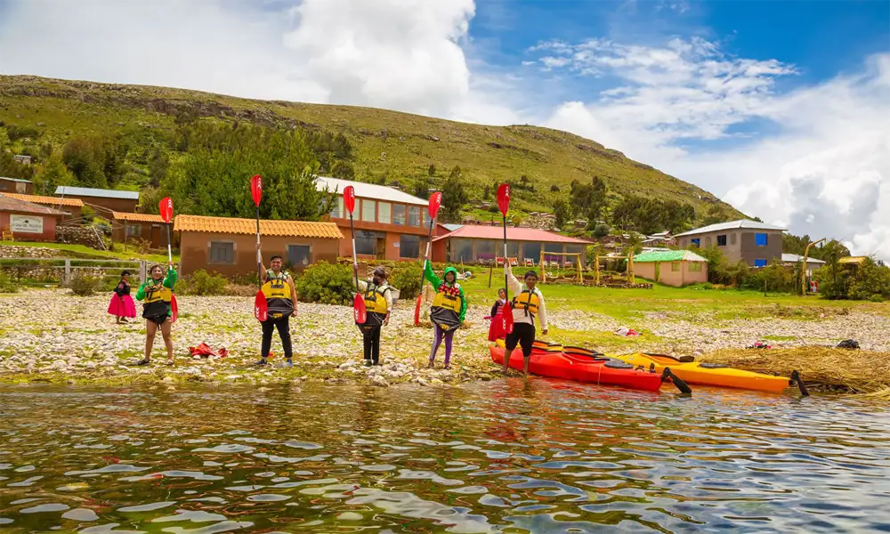 Kayaking on Lake Titicaca & Visit to the Uros Floating Islands