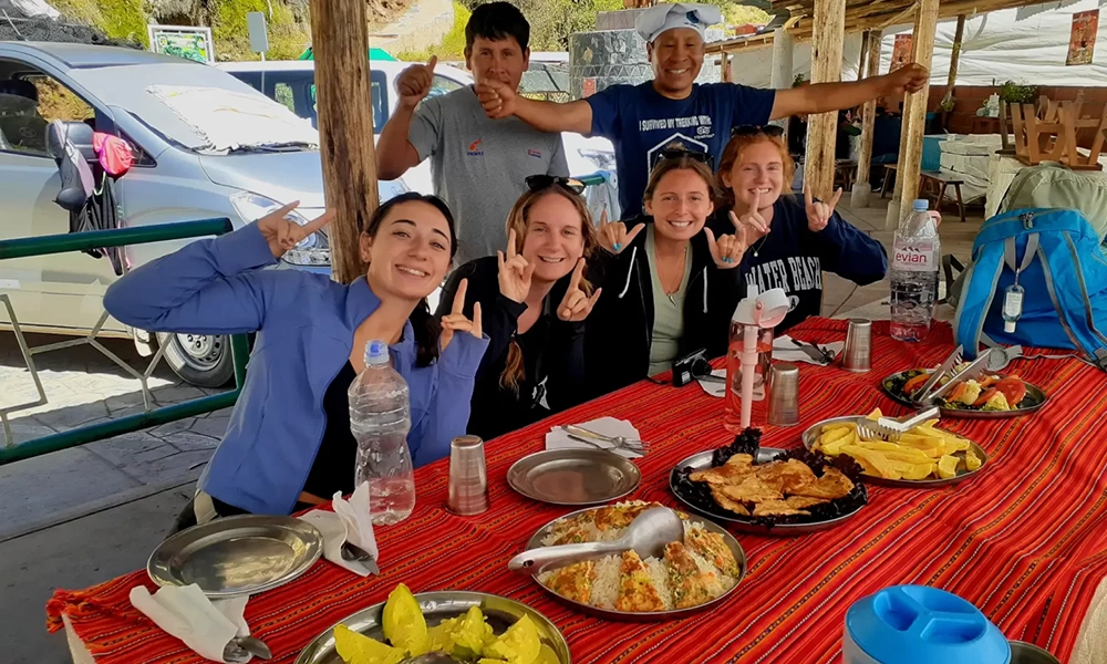 Comida en el Salkantay Trek